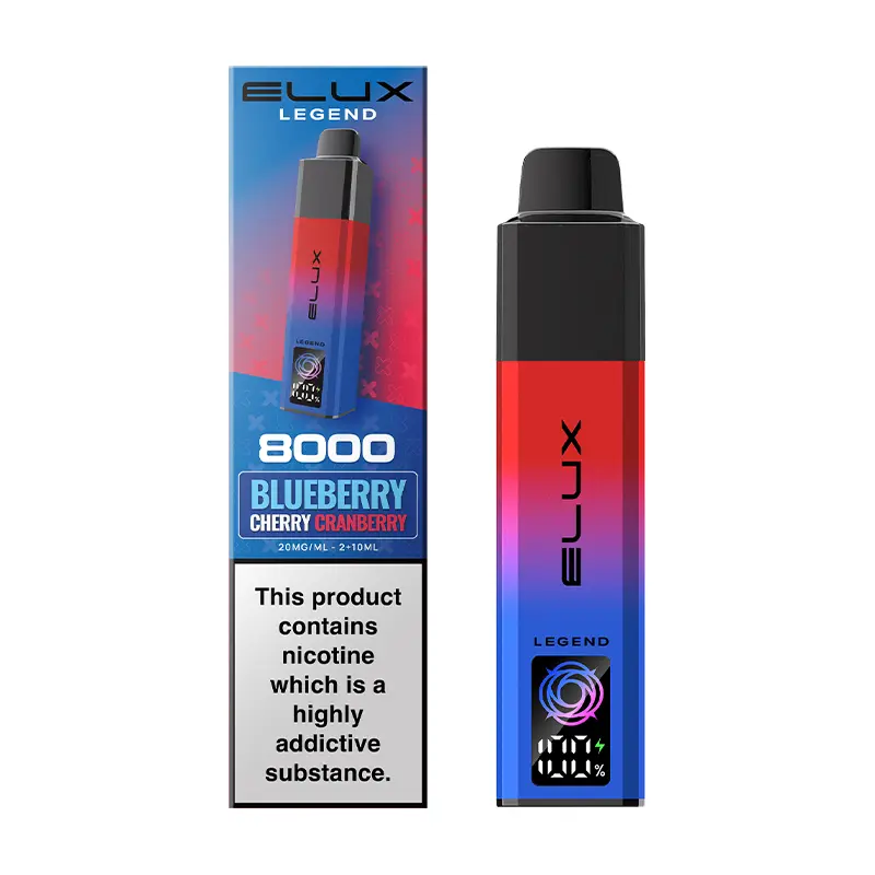 Blueberry Cherry Cranberry Elux Legend 8000 Prefilled Pod Kit
